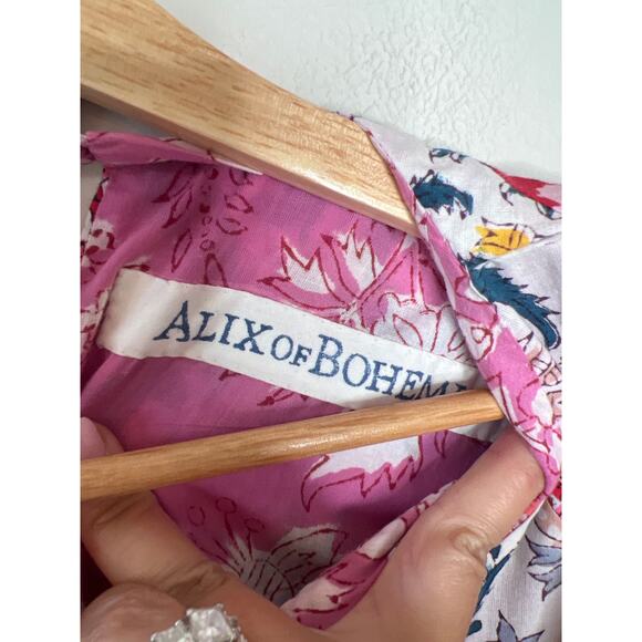 NEW Alix of Bohemia Mila Patchwork Quilted Mini Dress Multi Color Size: Medium - Picture 4 of 8